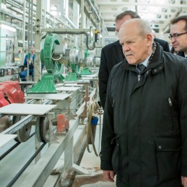 Анфимов посетил ОАО "Березастройматериалы"